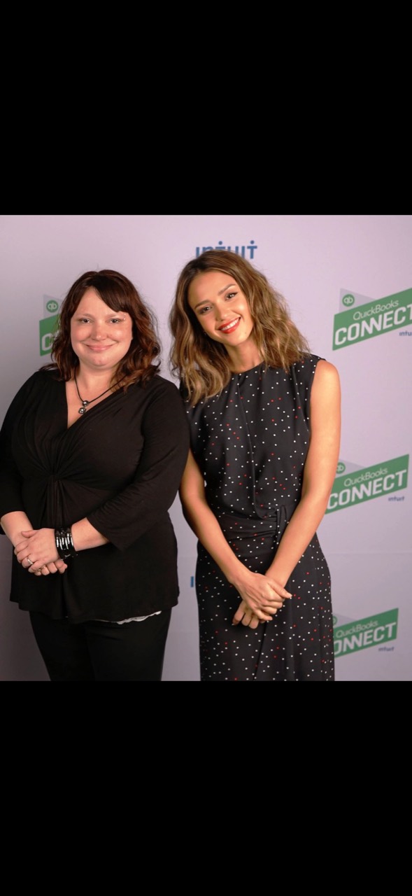Melissa Cottrill at a QuickBooks Connect event
